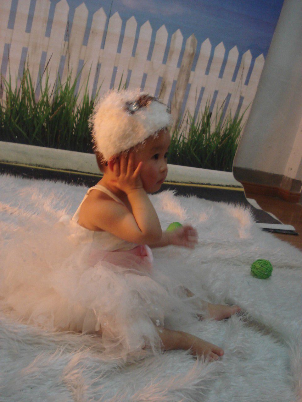 为小羽补拍周岁照