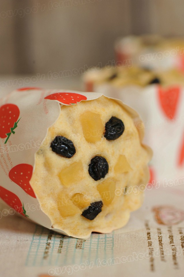 无油免烤蛋糕——苹果蓝莓干浮岛