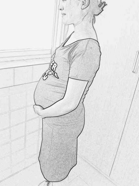 宝妈们,自拍孕妇照,会过日子,呵呵