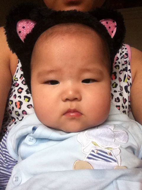 晒娃了_1.刚出生,这脸蛋胖的没法接受._宝宝树