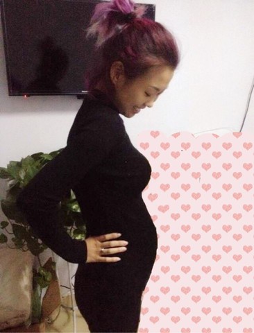 怀孕11周显怀照片图片