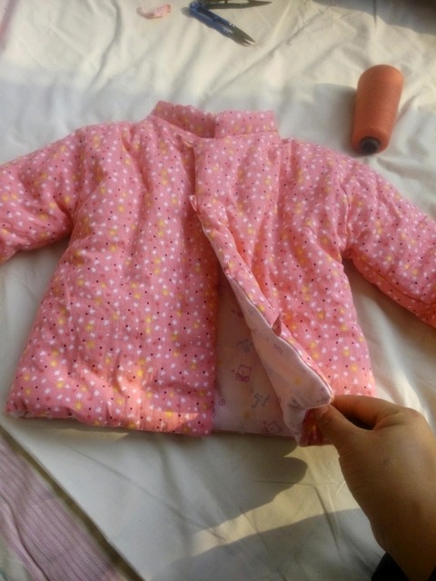 自己做的手工棉袄棉裤来啦!纯棉面料