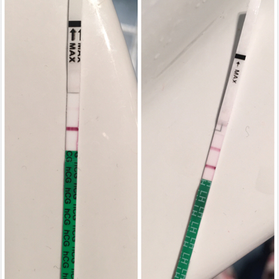 怀孕试纸有点印儿,排卵试纸弱阳,到底中没中