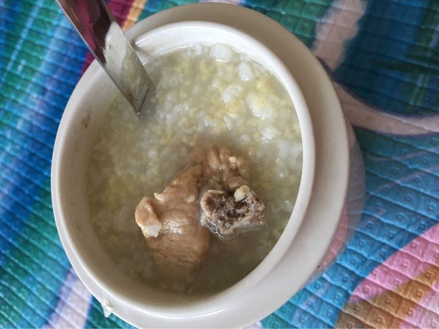 排骨粥,馄饨皮,小米粥