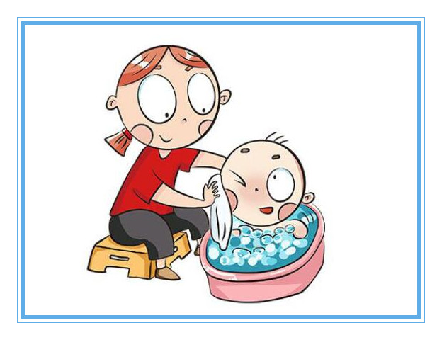 给宝宝洗脸,还要注意水温不要过高